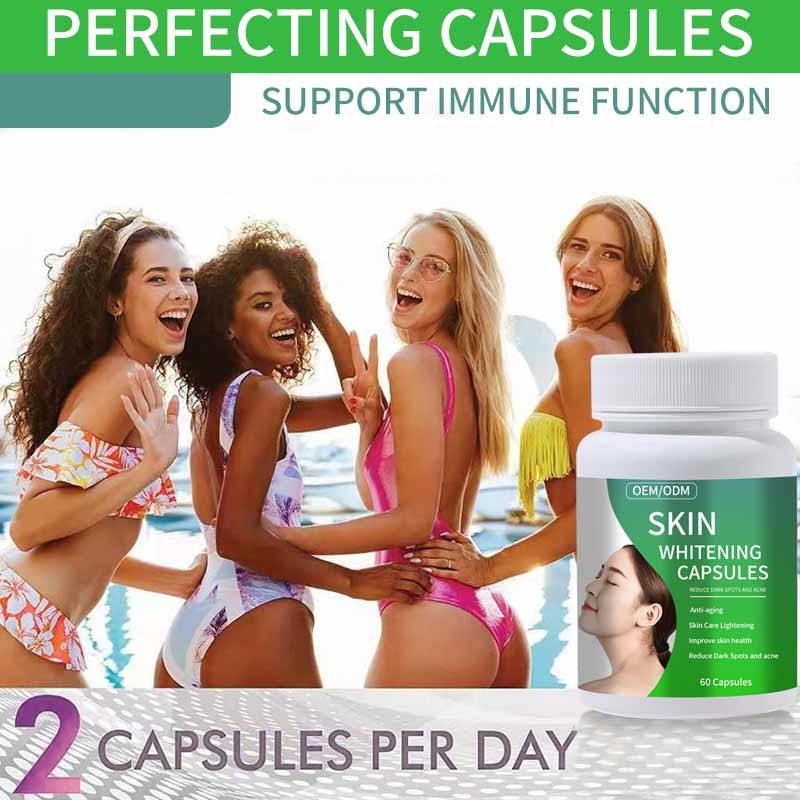 La pelle antinvecchiamento che imbianca il supplemento del glutatione del collagene delle capsule per riduce i punti scuri e l'acne