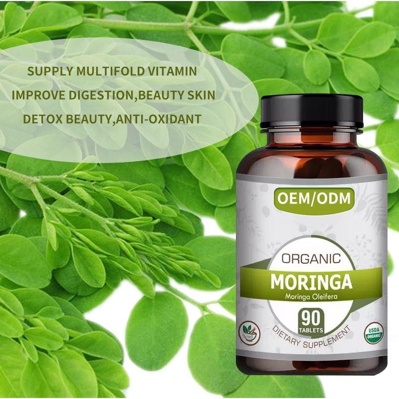 OEM all'ingrosso 1500mg Herbal Slim Capsule Moringa Oleifera compresse per la combustione dei grassi