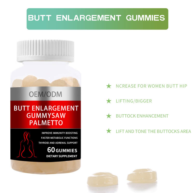 Il HACCP confina il seno aumenta il potenziamento femminile nero Gummies di Maca per il sollevamento dell'anca della natica