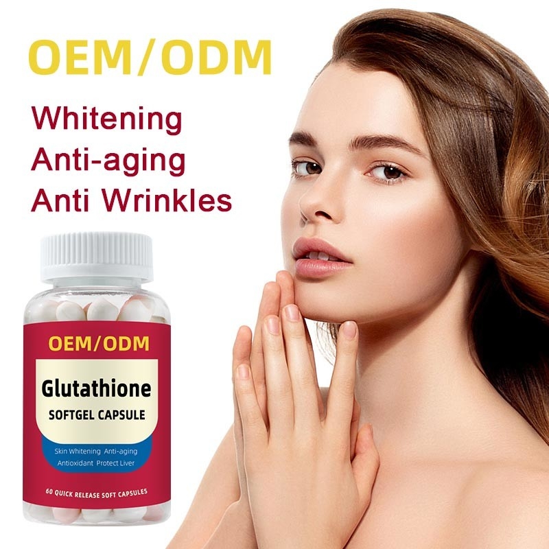 OEM Private Label Vitamina C 1500mg L-glutatione compresse per sbiancamento della pelle Softgel