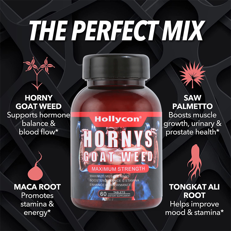 La sanità dell'etichetta privata completa le compresse dell'erbaccia della capra di Hornys del muscolo di energia di sostegno dell'OEM