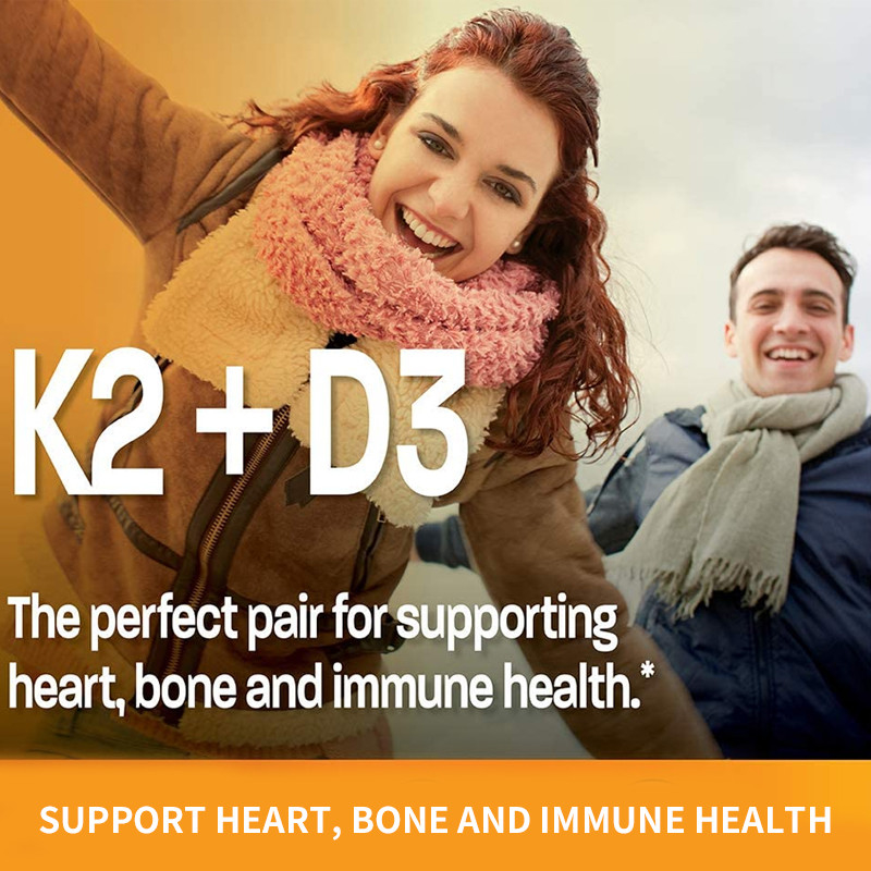 Vitamina D3 su ordinazione Gummies 5000 IU con K2 100 il mcg Softgels 2 in 1 cuore immune di sostegno