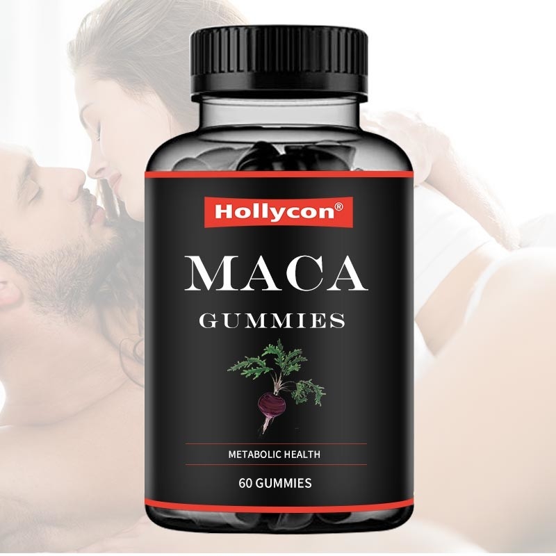 Il bilancio energetico ormonale giallo rosso di sostegno del nero di Gummies della radice del ODM Maca migliora il fuoco dell'umore