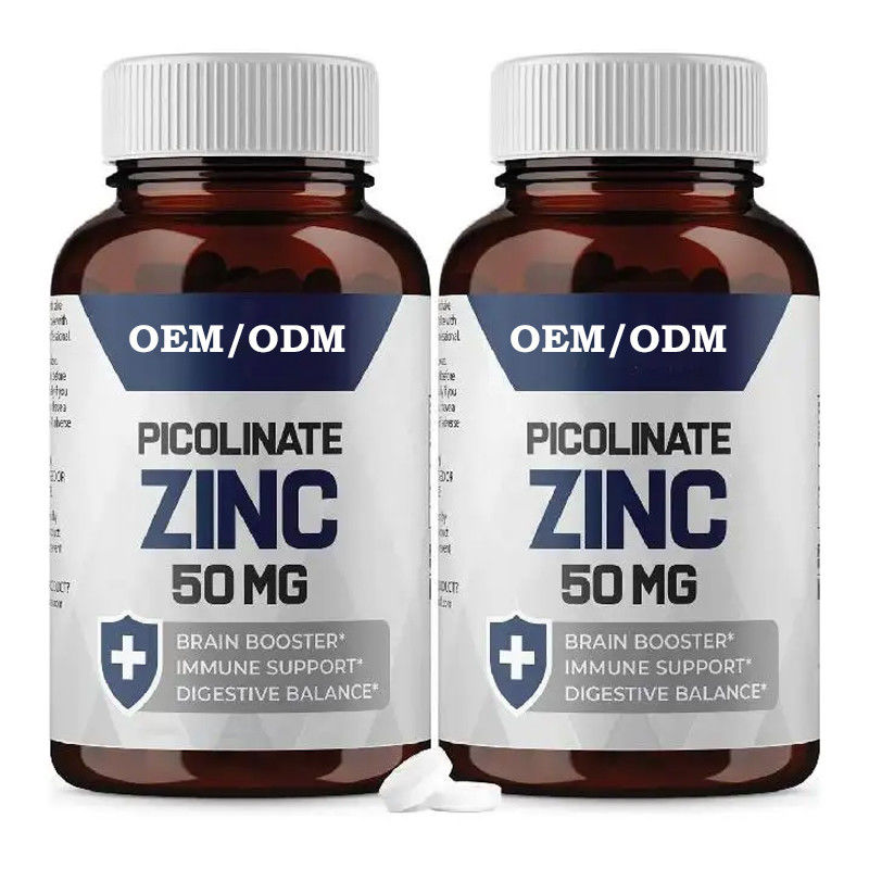 OEM Picolinato di zinco 30 mg Supplemento ben assorbito per la crescita della funzione immunitaria Capsule