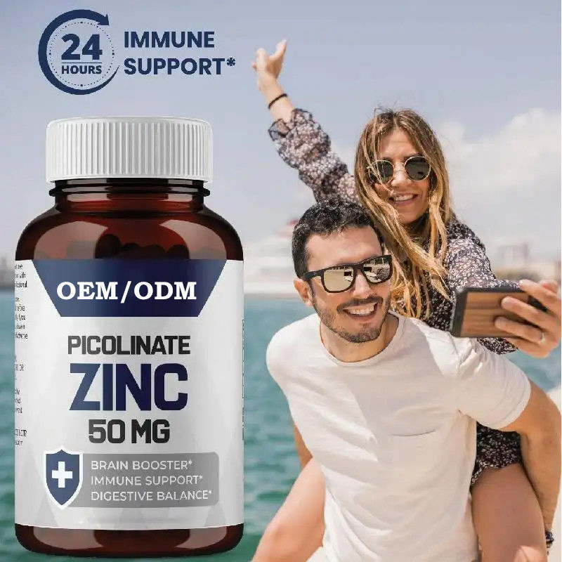 OEM Picolinato di zinco 30 mg Supplemento ben assorbito per la crescita della funzione immunitaria Capsule