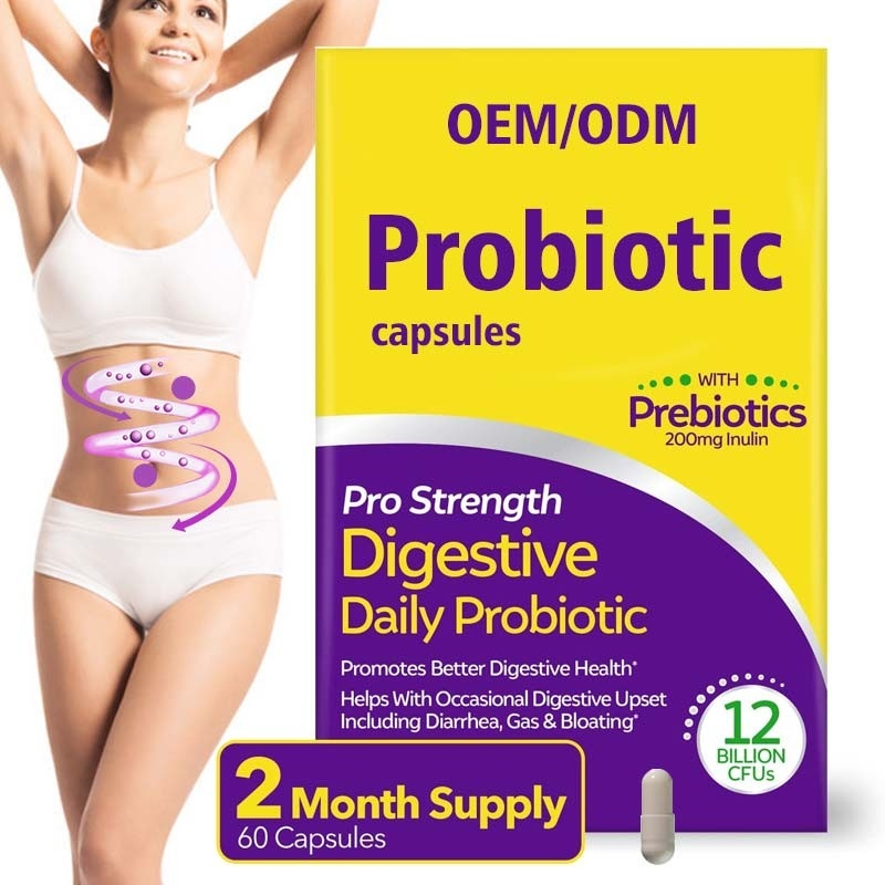I supplementi grassi della taglierina di probiotici per gli uomini 60 delle donne incapsula liberamente il glutine non OMG