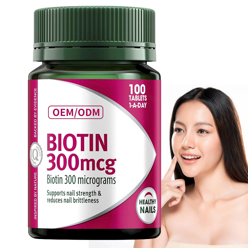 La vitamina Gummies 300mcg della biotina del COA mantiene l'AIDS sano dei chiodi nella ripartizione di grasso dietetico 100Pcs