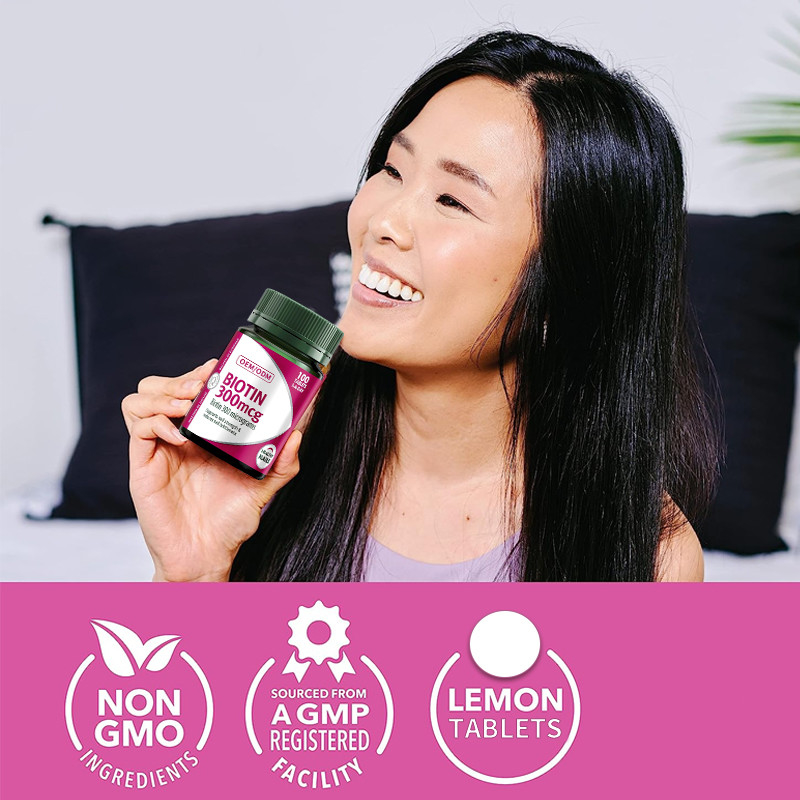 La vitamina Gummies 300mcg della biotina del COA mantiene l'AIDS sano dei chiodi nella ripartizione di grasso dietetico 100Pcs