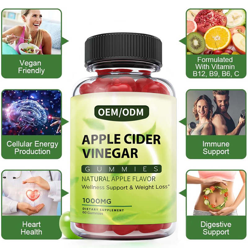 Aceto di sidro di Apple di HACCP Gummies con la disintossicazione di controllo del metabolismo della madre da contribuire a ridurre il grasso testardo della pancia
