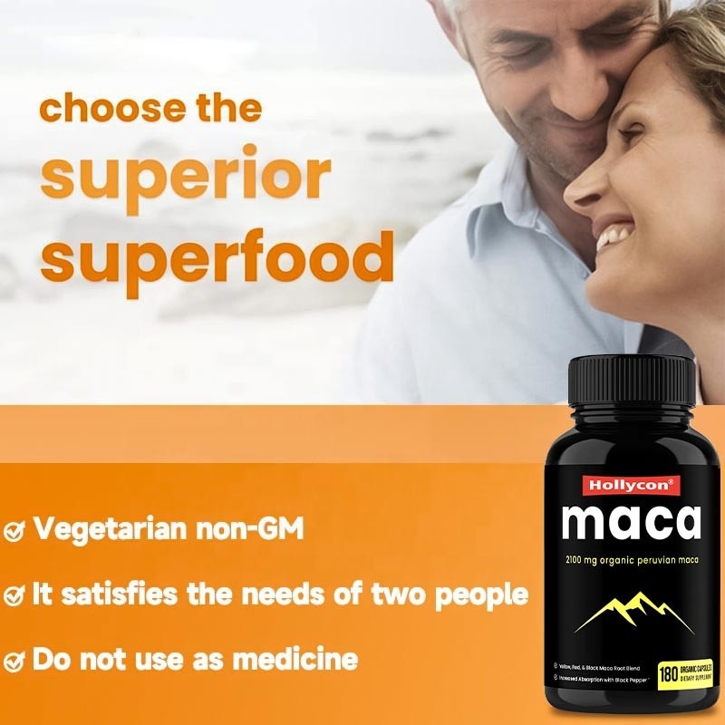 Il HACCP completa le capsule organiche della radice di Maca di energia di spinta dell'OEM per le donne degli uomini