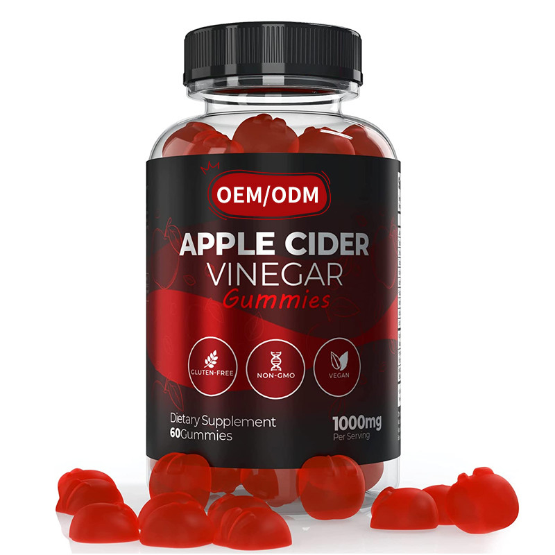 OEM ACV Perdere Peso Gestione Vitamine Gluten Libero Vegan Non OGM Perdita di peso rapida Aceto di Sidro di Mele Gommi