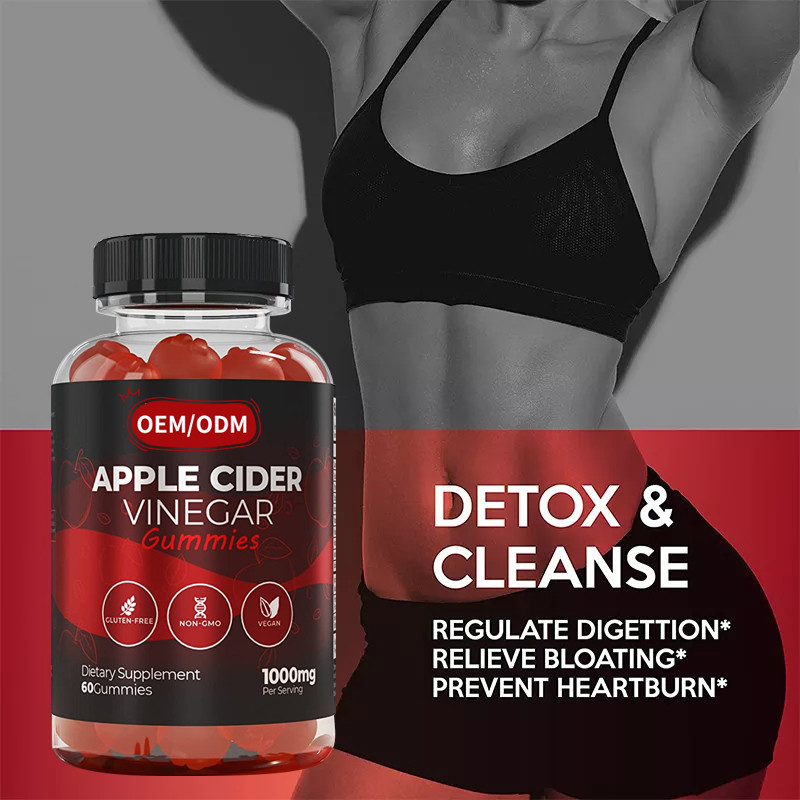 OEM ACV Perdere Peso Gestione Vitamine Gluten Libero Vegan Non OGM Perdita di peso rapida Aceto di Sidro di Mele Gommi