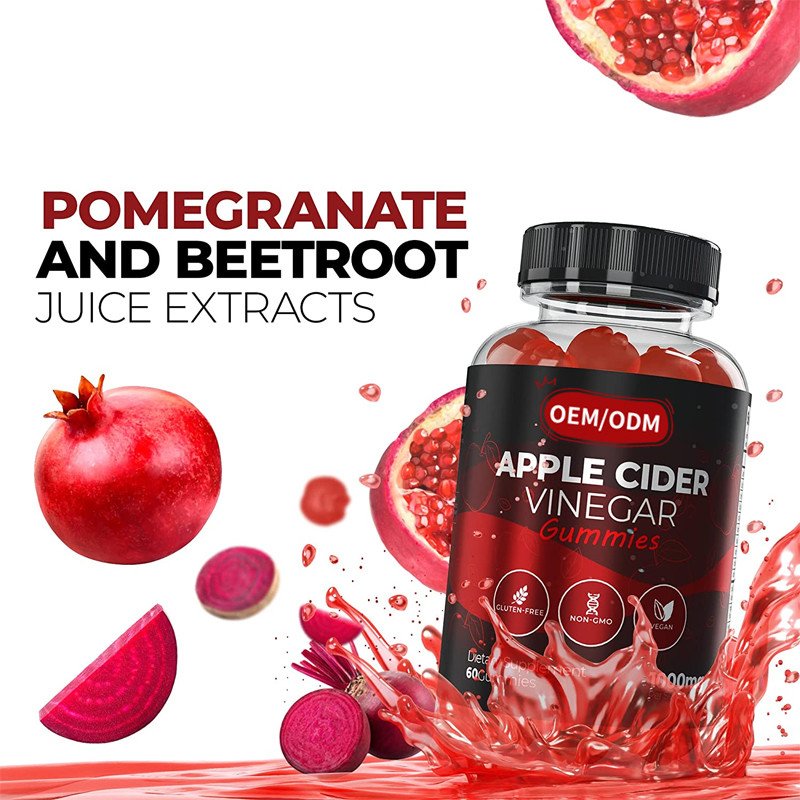 OEM ACV Perdere Peso Gestione Vitamine Gluten Libero Vegan Non OGM Perdita di peso rapida Aceto di Sidro di Mele Gommi