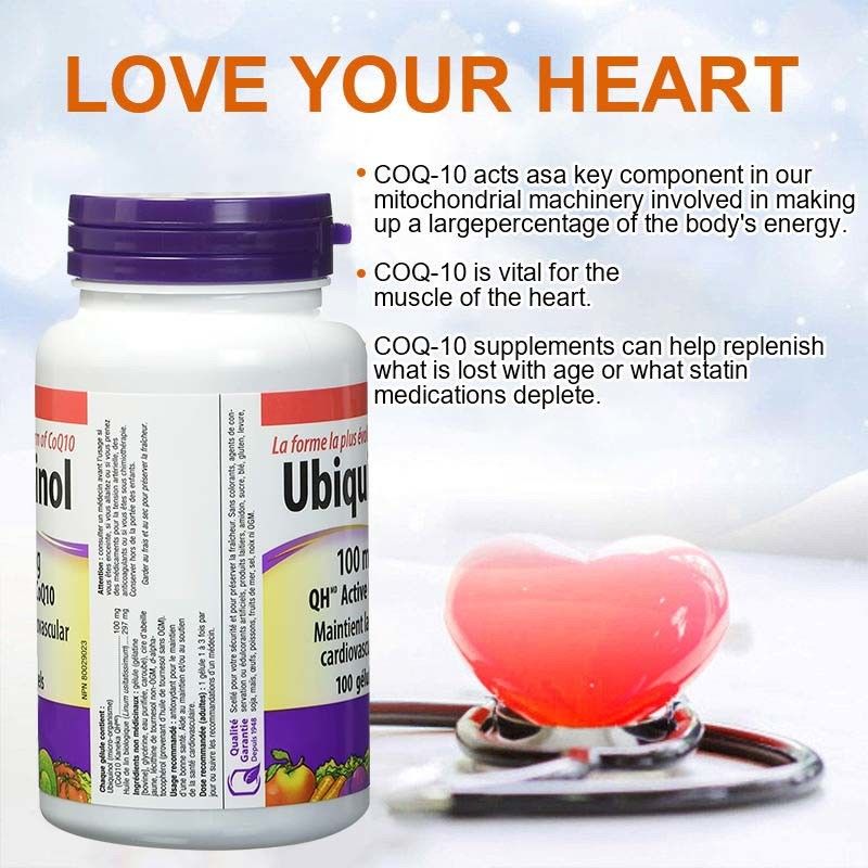 Il coenzima cardiovascolare Q10 Softgel di salute la C Ubiquinol di sostegno di supplemento di sanità dell'OEM incapsula per cuore sano Q10