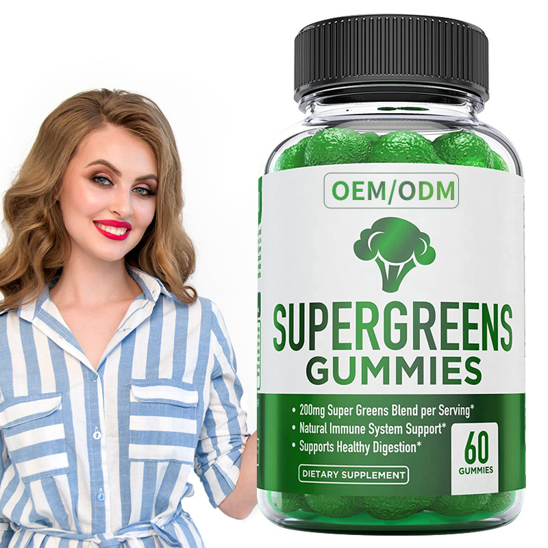 Integratore alimentare immune basato pianta essenziale di sostegno delle vitamine e dei minerali della vitamina gommosa verde eccellente