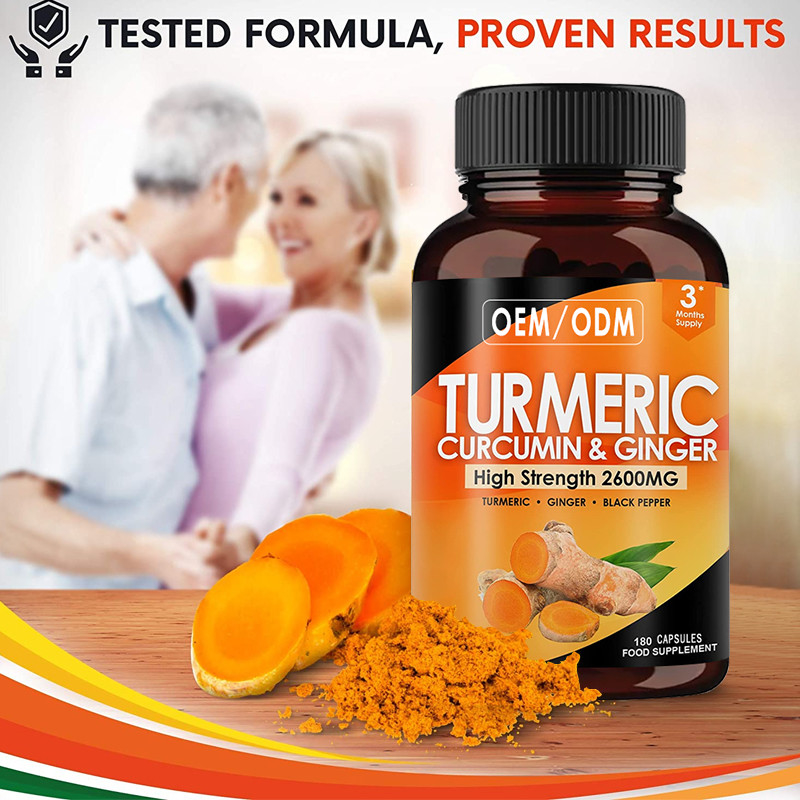 OEM Supporto congiunto con pepe nero per il supporto immunitario Curcuma integratori di curcumina