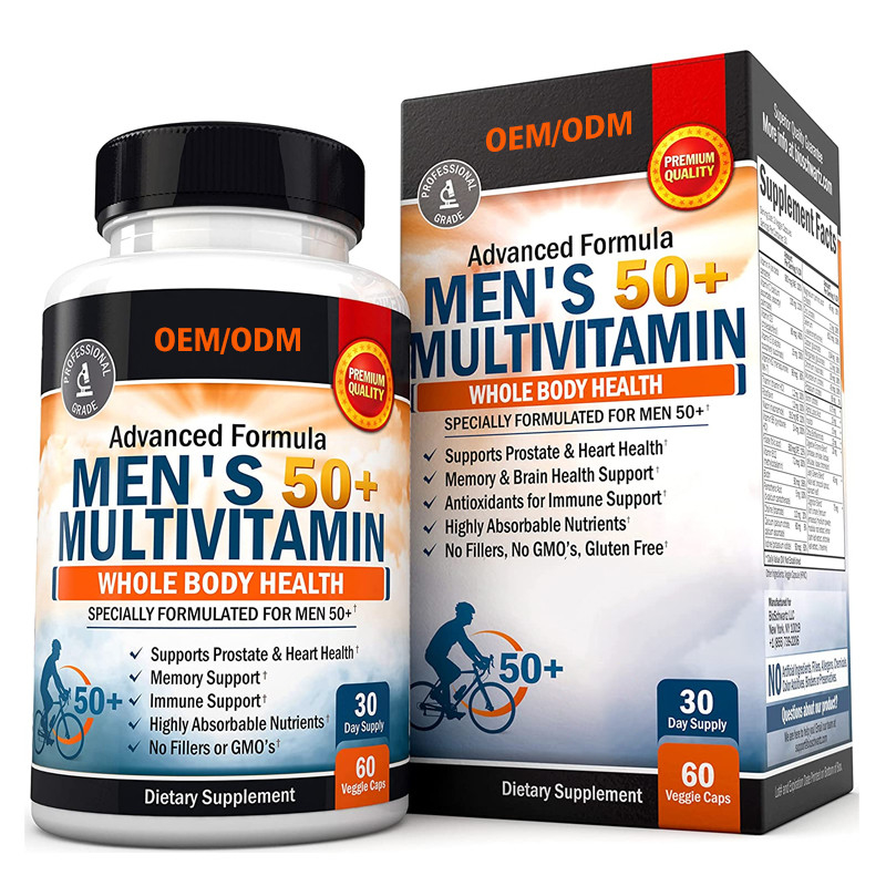 Il multivitaminico degli uomini su ordinazione di sapore per le capsule del multivitaminico del magnesio del calcio dello zinco di prestazione del fuoco di energia