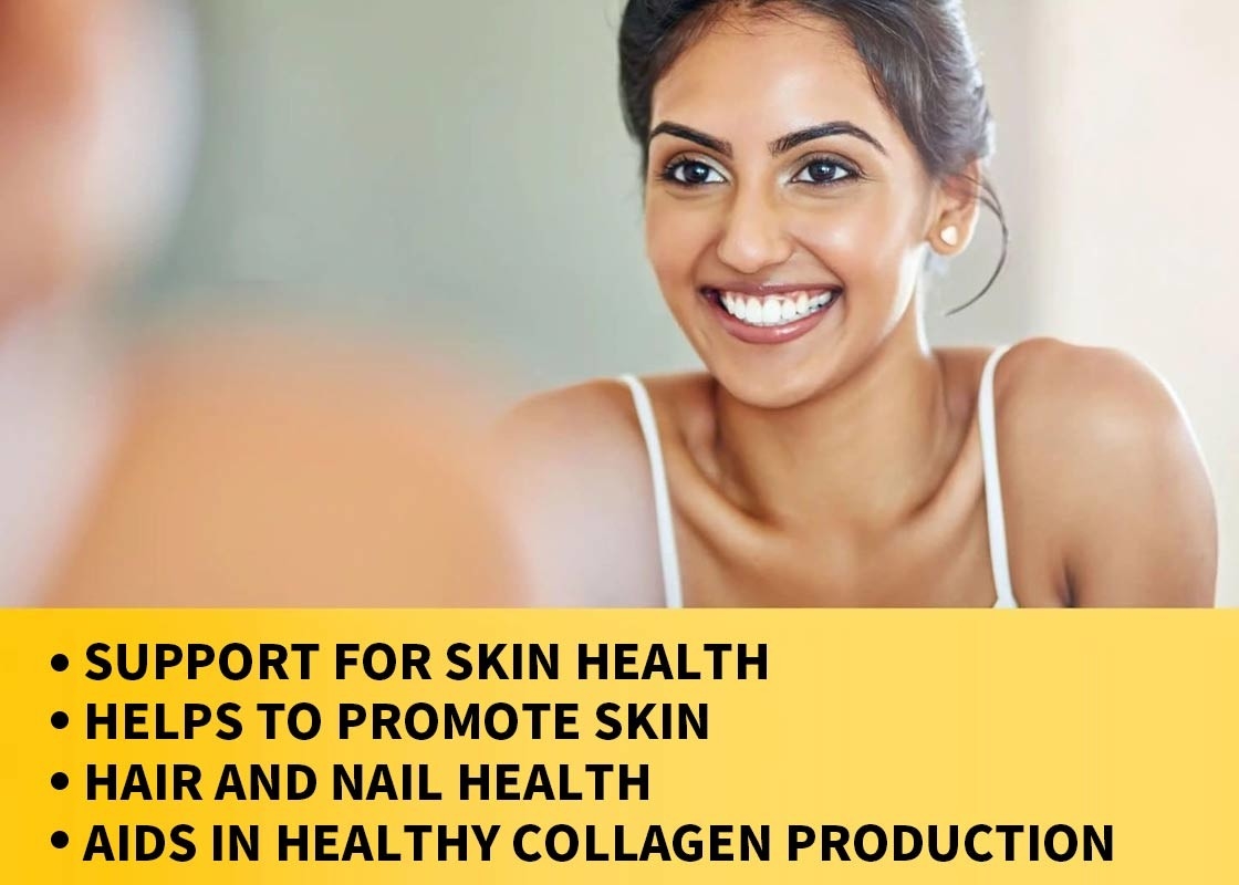 COA Collagen Gummies Con Vitamina C Zinco Biotina 60PCS Per la salute della pelle Supplemento di supporto immunitario
