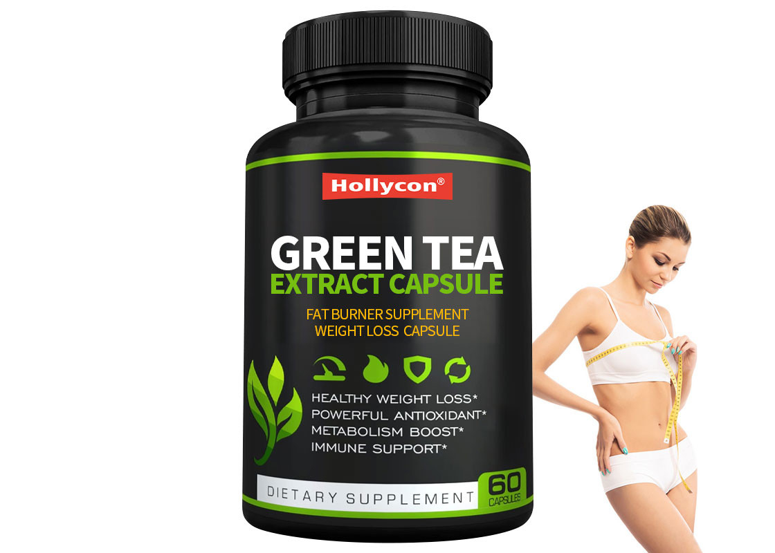 HALAL Estratto di tè verde Capsule integratori alimentari Aiuta a frenare l' appetito Supprimere la fame Capsule dimagranti