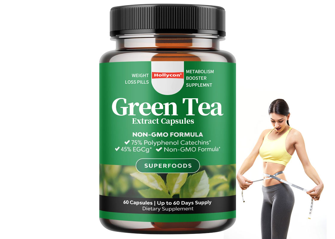60pcs estratto di tè verde capsule supporto per aumentare la termogenesi pillole di perdita di peso