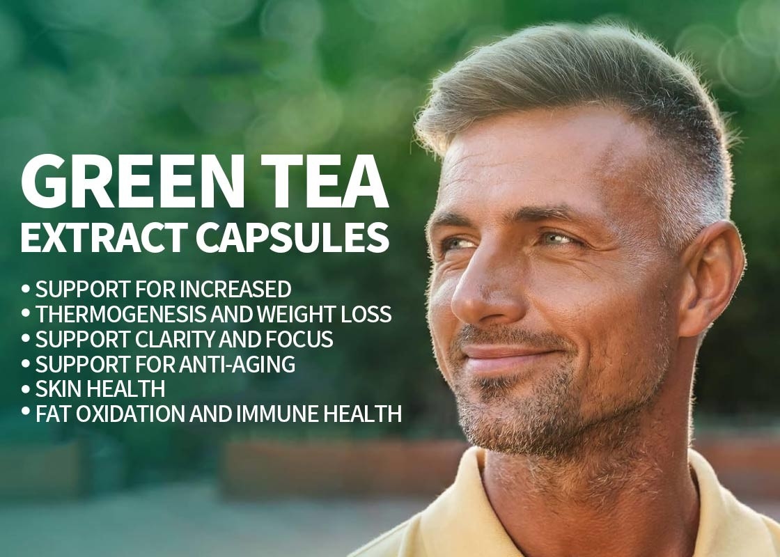 60pcs estratto di tè verde capsule supporto per aumentare la termogenesi pillole di perdita di peso