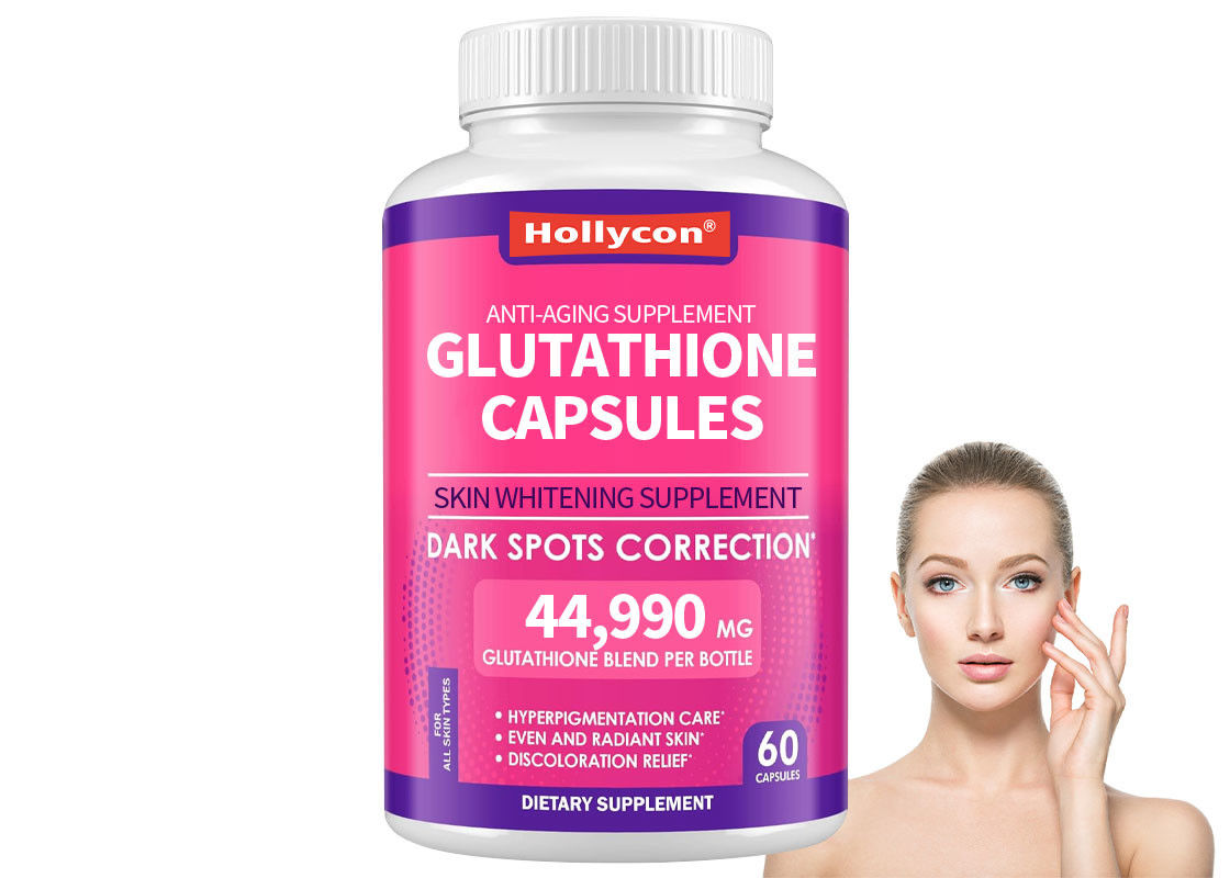 OEM Glutatione Capsule aiutano a tonificare la pelle Pille sbiancanti anti-invecchiamento integratore