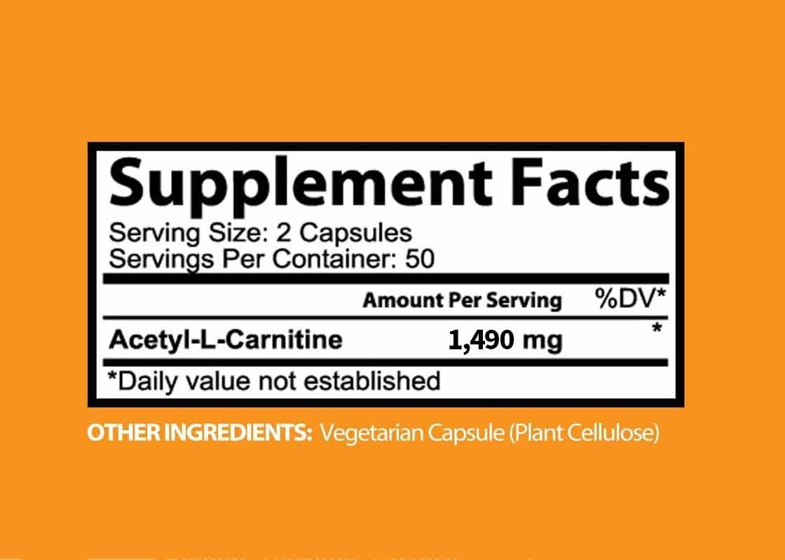 COA L-Carnitina Capsula per la memoria e la concentrazione Produzione di energia naturale Capsule vegetali