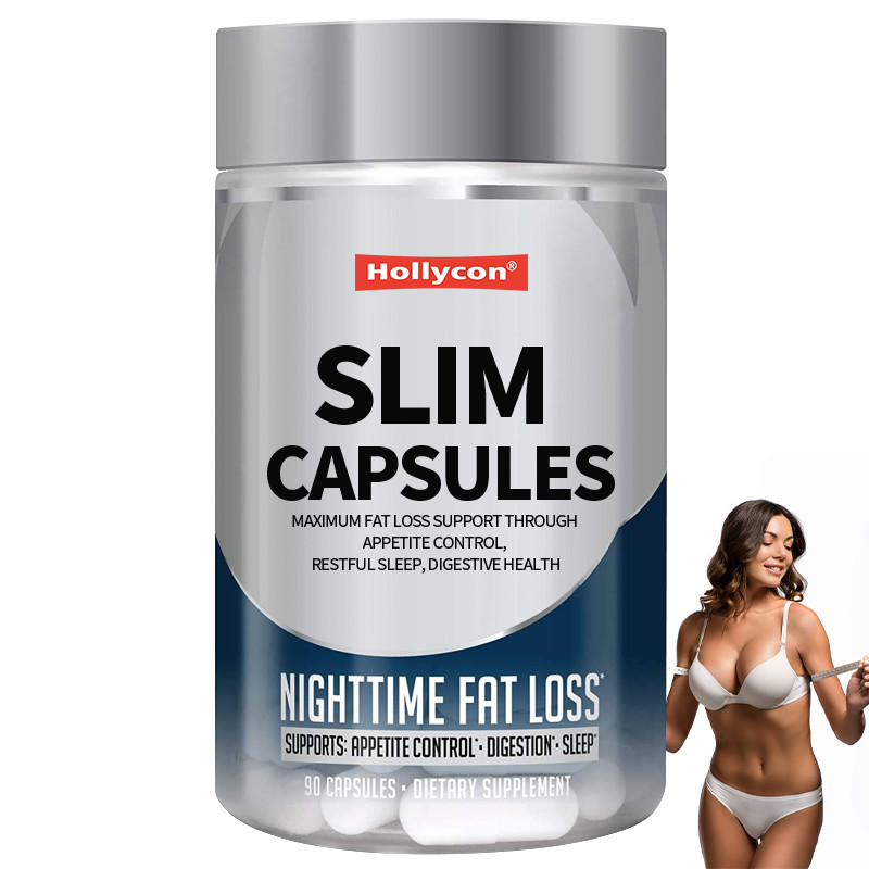 OEM Supplemento di perdita di grasso massimo supporto attraverso il controllo dell'appetito, sonno riposante, salute digestiva Slim Capsule