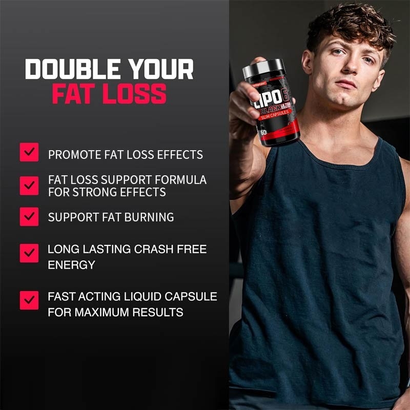 OEM Private Label Lipo-6 Nero Ultra Concentrato Slim Capsule Termogenici Energizzanti Fat Burner Supplement