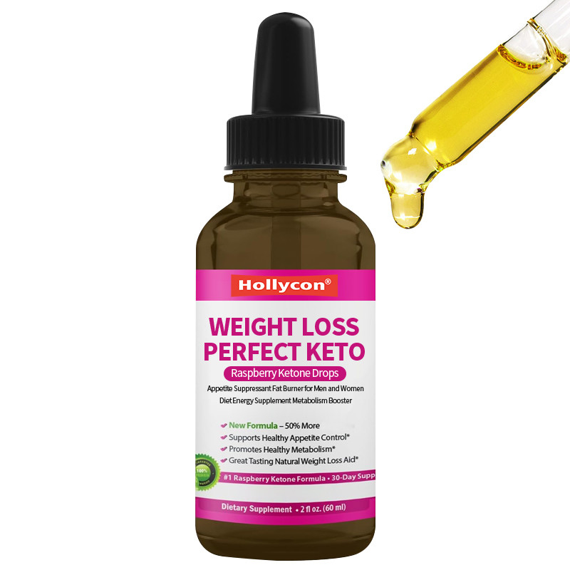 Perdita di peso Perfetto Keto Frambozzo Cetone Gocce Soppressione dell' Appetito Bruciatore di grassi Per Uomini E Donne Supplemento energetico dietetico