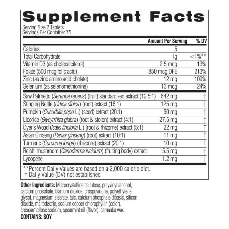 OEM Saw Palmetto Tablet Per Uomini Supplemento alla prostata Salute alla prostata e salute riproduttiva maschile