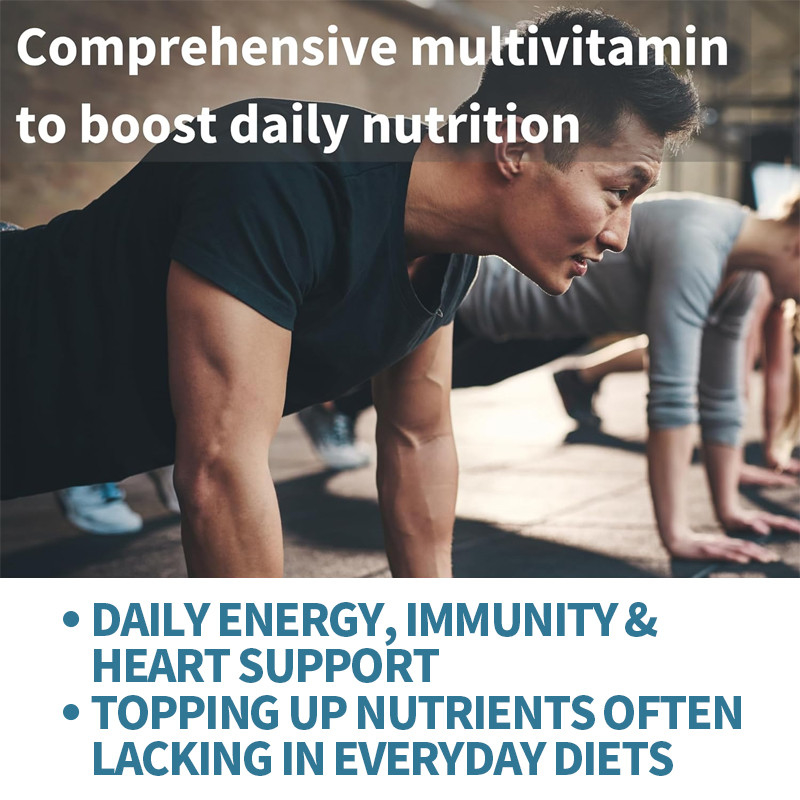 Multivitaminici avanzati personalizzati per uomini Vitamine B metilate MTHFR Supplemento giornaliero Vitamine e minerali per vegani