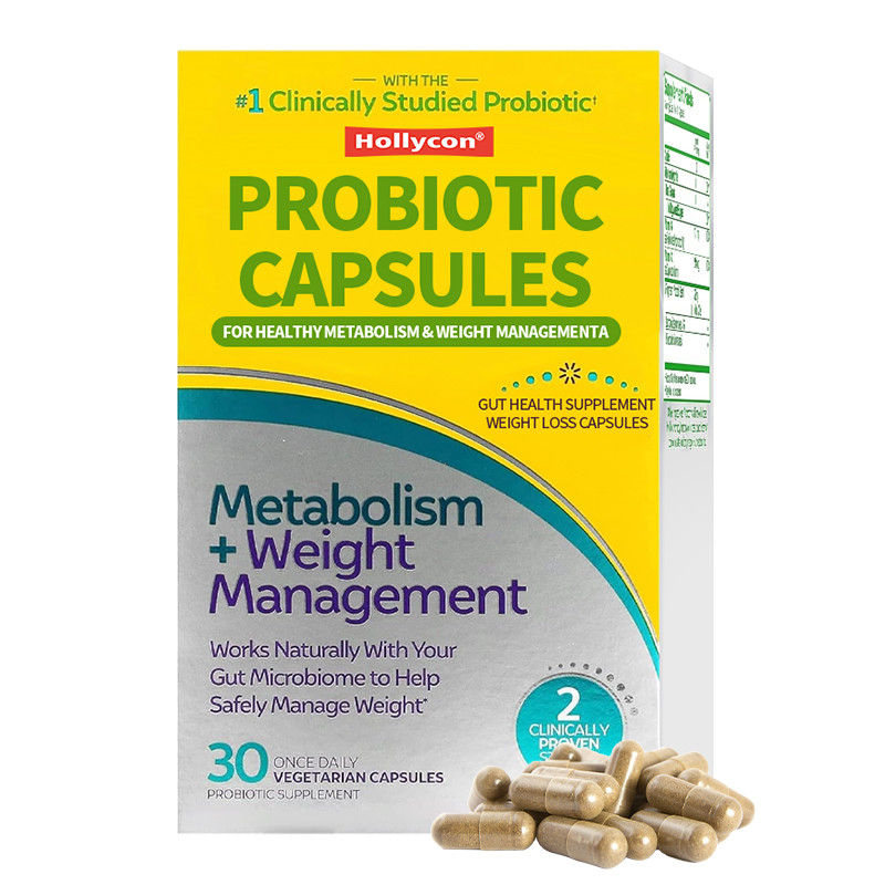Capsule probiotiche per un metabolismo sano Gestione del peso Supplemento per la salute intestinale Capsule per la perdita di peso