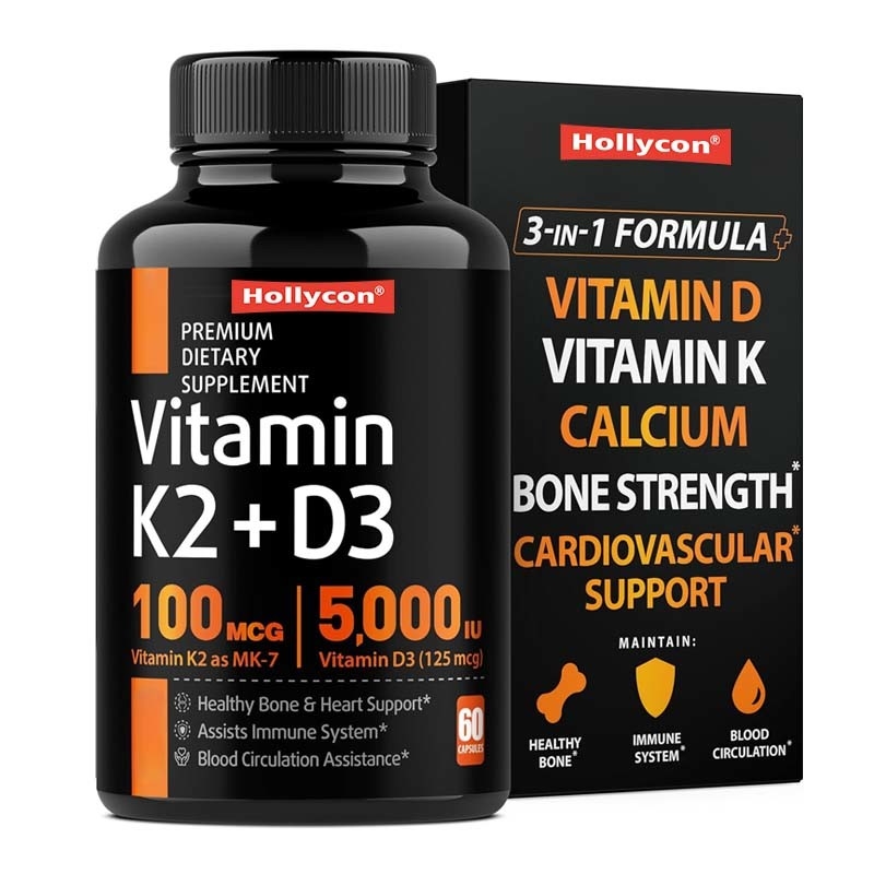 Supplementi per la forza ossea per le capsule di calcio di vitamina D3 K2