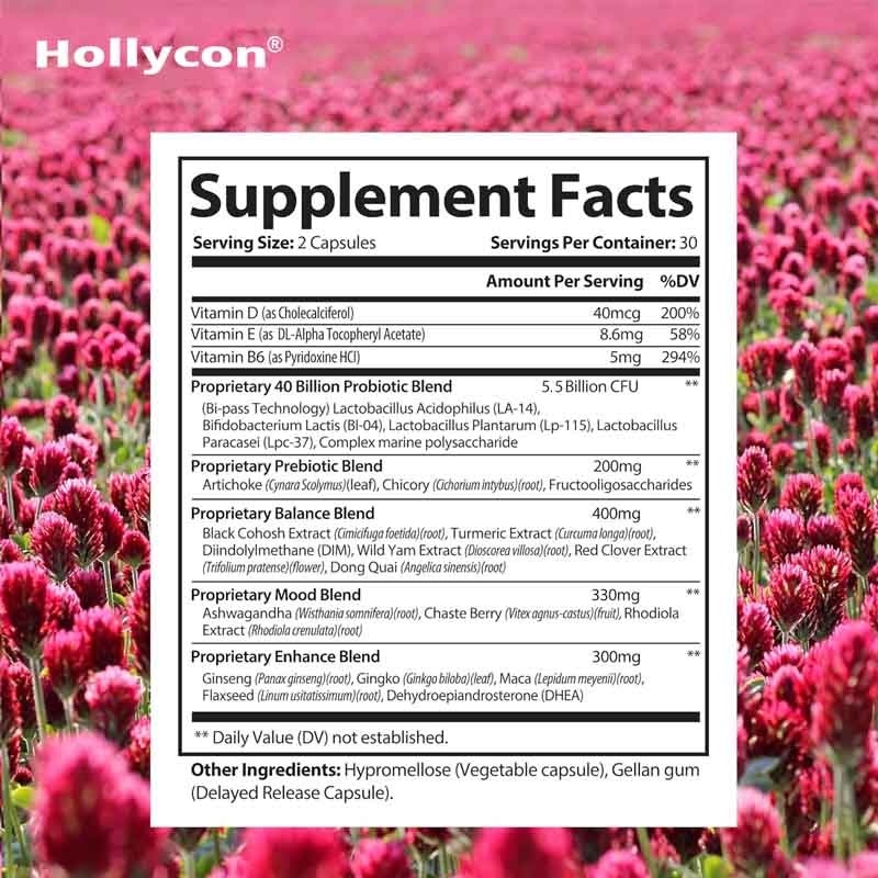 OEM& ODM Equilibrio ormonale Salute intestinale per le donne Capsule per la salute della menopausa
