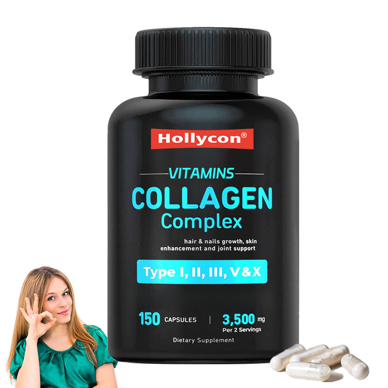 Supporto OEM Collagene per donne Uomini Pillole multi collagene Vitamine Capsule di collagene