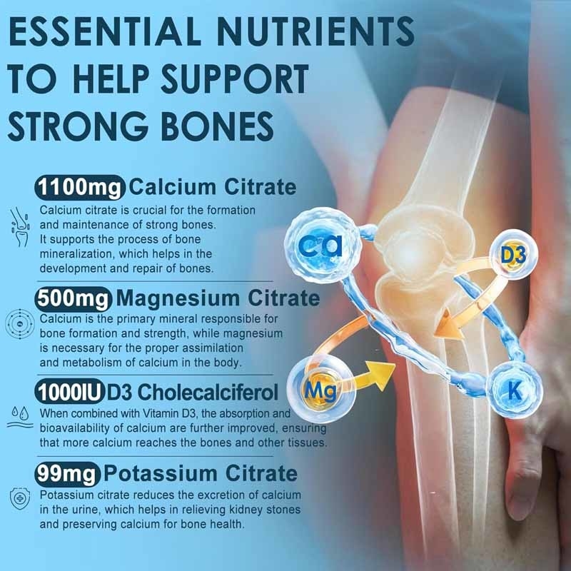 Supporto OEM Ossa Muscolo Salute immunitaria Vitamina D3 per gli adulti