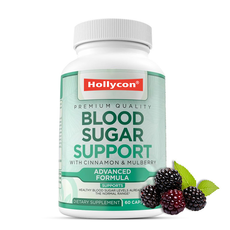 OEM Supplemento di supporto per lo zucchero nel sangue normale Cannella Melone amaro Mulberry Zinco Biotina Vitamina Supplemento a base di erbe