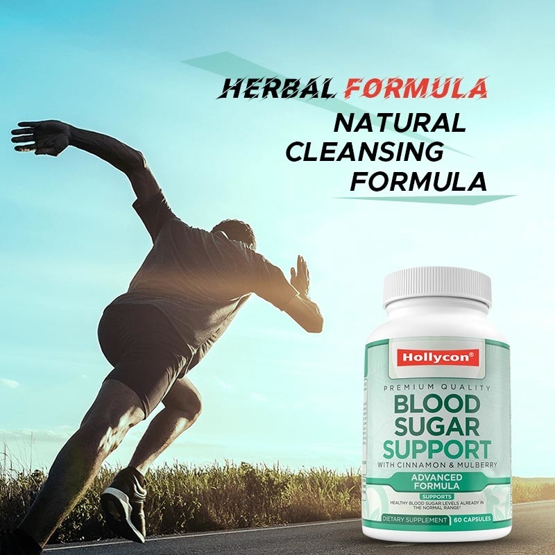 OEM Supplemento di supporto per lo zucchero nel sangue normale Cannella Melone amaro Mulberry Zinco Biotina Vitamina Supplemento a base di erbe