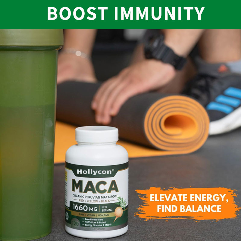OEM Equilibrio ormonale Capsule di radice di maca organiche per donne e uomini Capsule di radice di maca