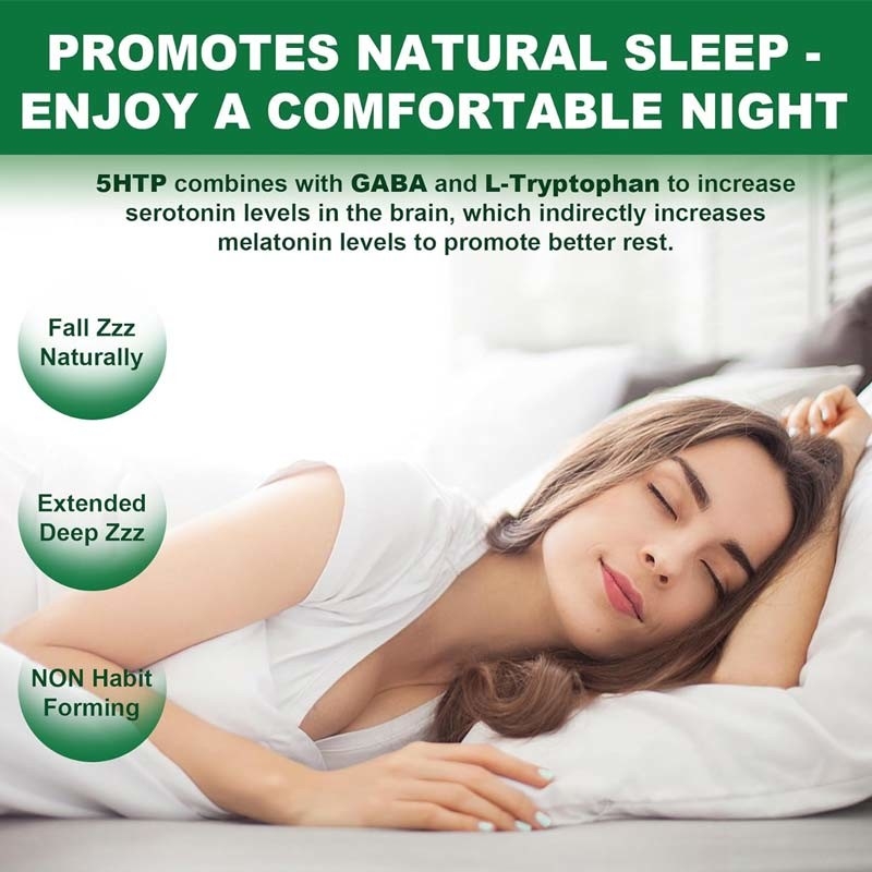 OEM 5 - HTP GABA Sleep Gummies Supplemento GABA naturale per il sonno cervello e articolazione rilassante