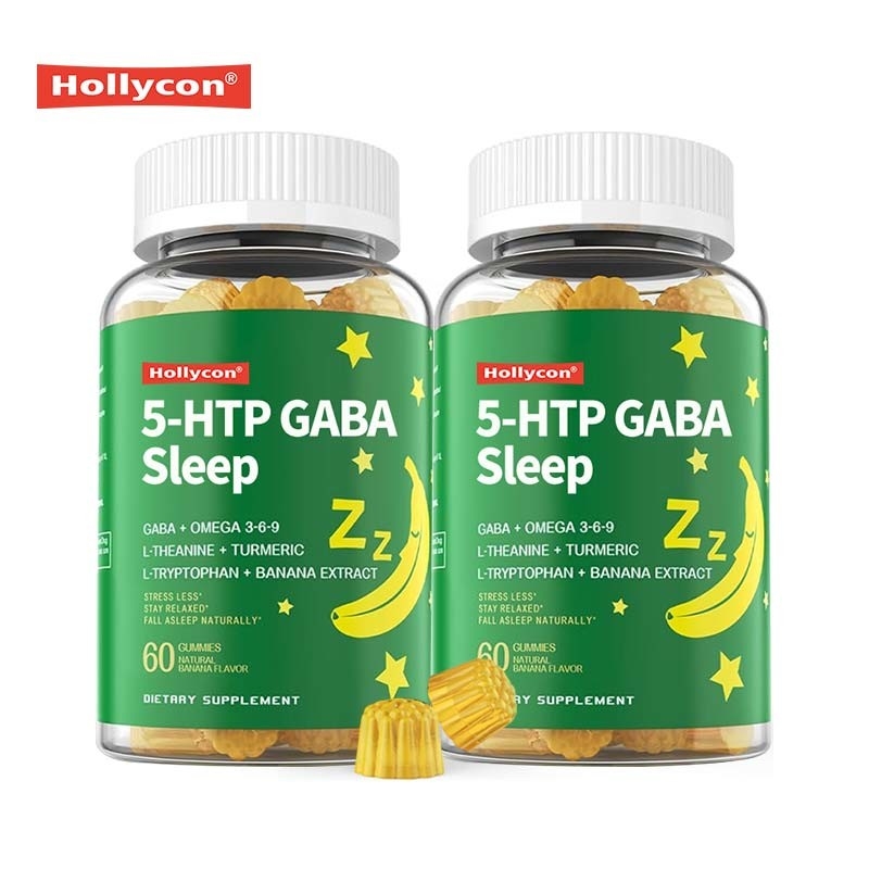 OEM 5 - HTP GABA Sleep Gummies Supplemento GABA naturale per il sonno cervello e articolazione rilassante