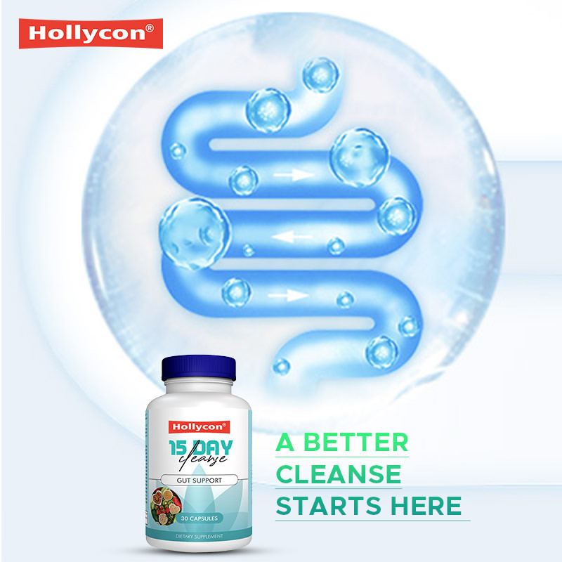 OEM Hollycon 15 giorni di pulizia capsule intestino e colon Senna foglia supporto intestino pulizia detossina