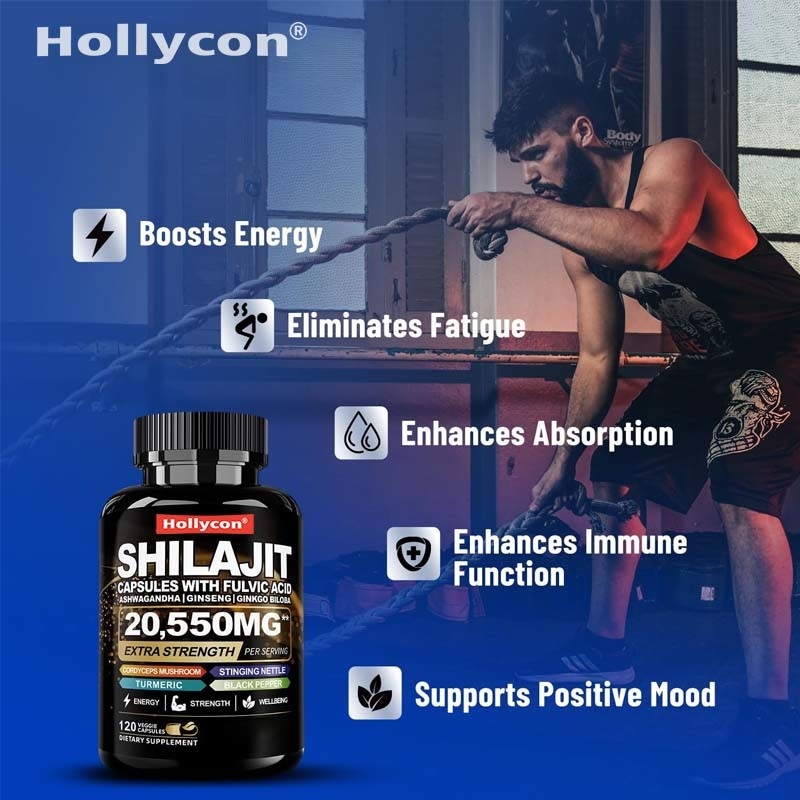 Shilajit capsule 85+ tracce minerali energia e supporto immunitario per uomini e donne