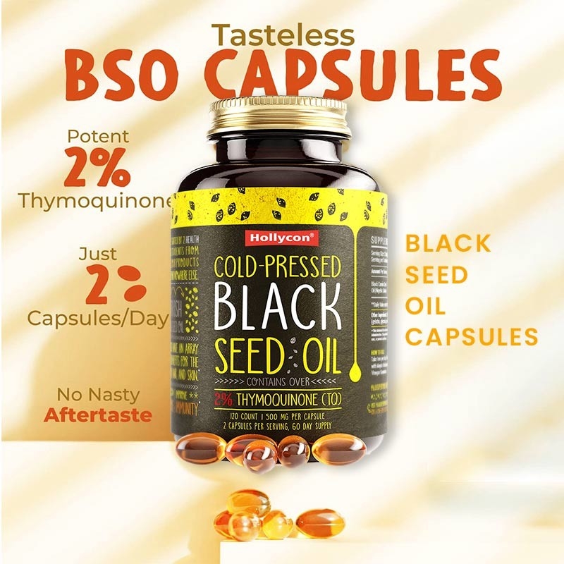 Olio di semi di cumino nero Softgels 1000mg Olio di semi di cumino nero per il supporto immunitario