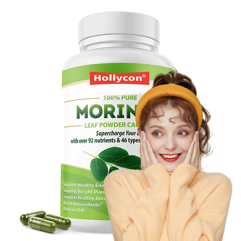 Moringa Capsule Moringa polvere Moringa organica Foglia di Moringa Supporto del metabolismo energetico Immunità Fabbrica