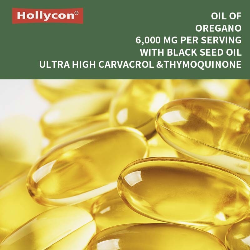 Olio di Oregano Biologico Softgels 6000mg Olio di Oregano Softgels Per il Supporto Immunitario