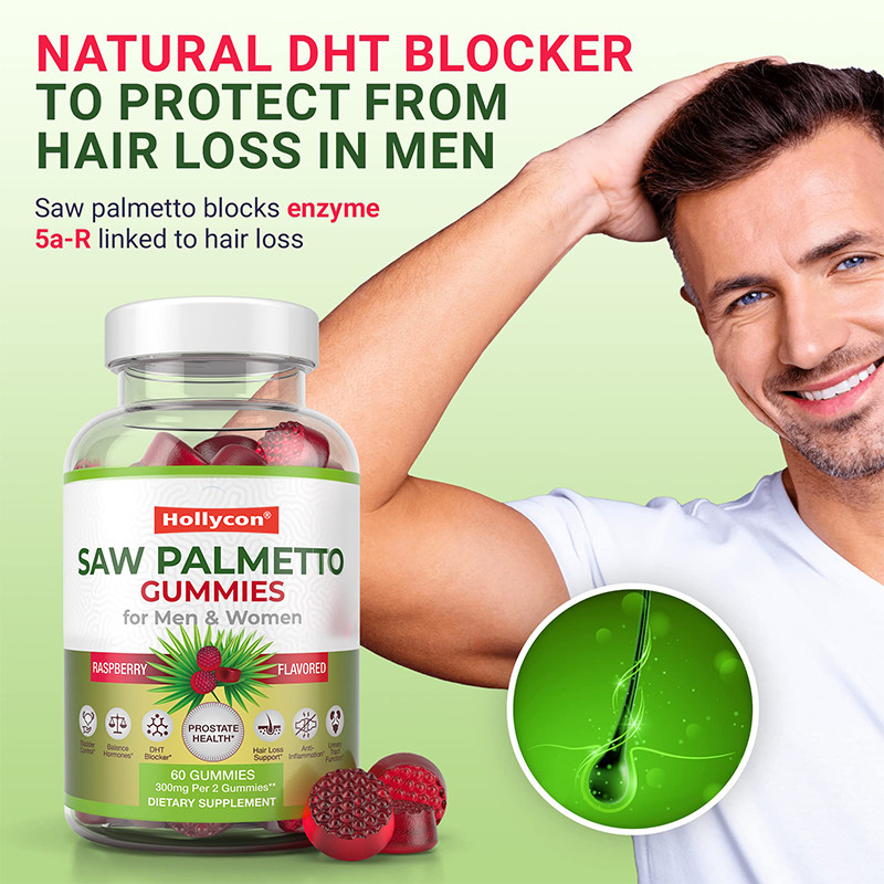 Saw Palmetto Gummies per uomini e donne Equilibrio ormonale Saw Palmetto Supplement