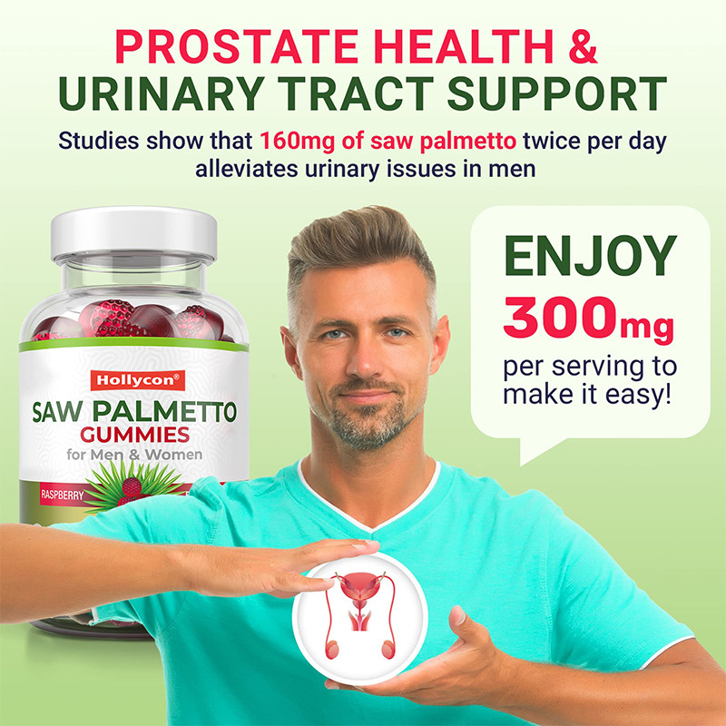 Saw Palmetto Gummies per uomini e donne Equilibrio ormonale Saw Palmetto Supplement