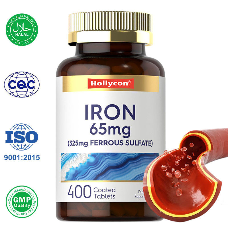 OEM Compresse di ferro Solfato ferroso di ferro 365mg Per la produzione di globuli rossi